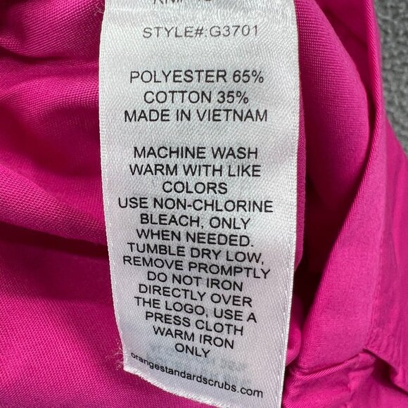 Orange Standard Women Scrub Pants Extra Small Pink Pull On Elastic Waist Uniform - Picture 6 of 11